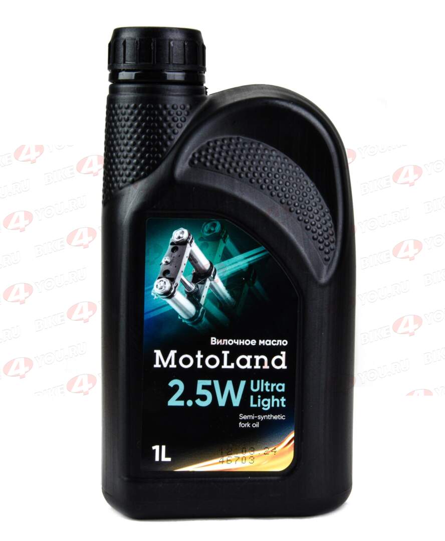 Масло гидравлическое MOTOLAND Fork oil  Ultra Light 2,5W 1л