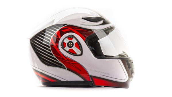 Шлем мото модуляр HIZER 620 #2 (M) white