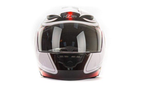 Шлем мото модуляр HIZER 620 #2 (S) white