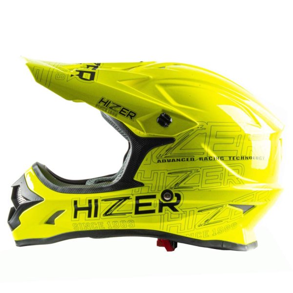 Шлем мото кроссовый HIZER J6805 #1 (L) lemon/green