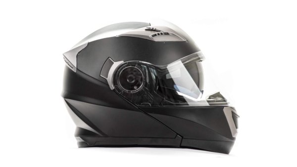 Шлем мото модуляр HIZER 625 #1 (L) matt black (2 визора)