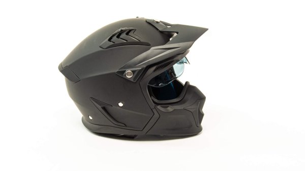 Шлем мото мотард GTX 690 #7 (XL) SOLID MATT BLACK