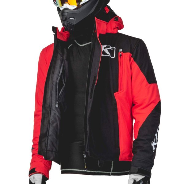 Куртка для снегохода KLIM KOMPOUND #1 black-red (текстиль) (XXL)