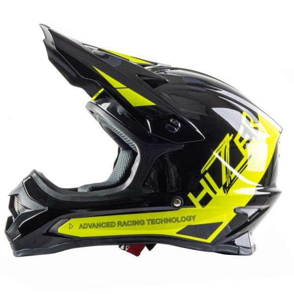 Шлем мото кроссовый HIZER J6805 #1 (L) black/yellow